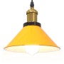 Lámpara colgante regulable altura E27 amarillo brillante Ø 22cm