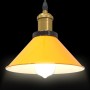 Lámpara colgante regulable altura E27 amarillo brillante Ø 22cm
