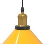 Lámpara colgante regulable altura E27 amarillo brillante Ø 22cm