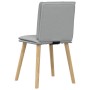Sillas de comedor giratorias 2 unidades tela gris claro