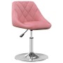 Sillas de comedor giratorias 2 unidades terciopelo rosa