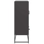 Aparador de acero negro 68x39x111,5 cm