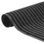 Felpudo a rayas negro y gris 90x150 cm