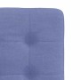 Sillas de comedor 4 uds tela azul jeans