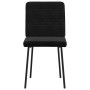 Sillas de comedor 2 unidades terciopelo negro