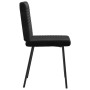 Sillas de comedor 2 unidades terciopelo negro