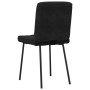Sillas de comedor 4 unidades terciopelo negro