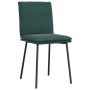 Sillas de comedor 6 unidades terciopelo verde oscuro