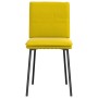Sillas de comedor 4 unidades terciopelo amarillo