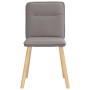 Sillas de comedor 4 unidades tela taupe