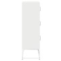 Aparador de acero blanco 68x39x123 cm