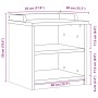 Banco de recibidor SANDNES madera maciza de pino 45x40x50 cm