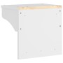 Perchero de pared SANDNES madera maciza pino blanco 43x30x42cm