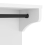 Perchero de pared SANDNES madera maciza pino blanco 43x30x42cm