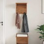 Perchero de pared SANDNES madera maciza pino 43x30x42cm