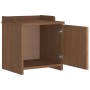 Banco de recibidor SANDNES madera maciza de pino 45x40x50 cm