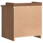 Banco de recibidor SANDNES madera maciza de pino 45x40x50 cm