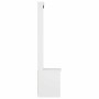 Perchero de entrada SANDENS madera pino blanco 45x40x159,5 cm