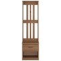 Perchero de entrada SANDENS 45x40x159,5cm madera maciza de pino