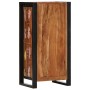Mesita de noche de madera maciza reciclada 40x30x80 cm