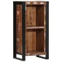 Mesita de noche de madera maciza reciclada 40x30x80 cm