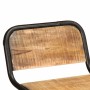 Taburetes de barra 4 uds 46x35,5x80 cm madera maciza de mango
