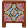 Mesita de noche 40x30x45 cm madera maciza de acacia
