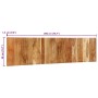 Cabecero de cama 200 cm madera maciza acacia