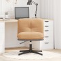 Silla de oficina giratoria de tela beige