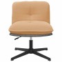 Silla de oficina giratoria de tela beige