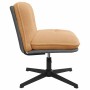 Silla de oficina giratoria de tela beige