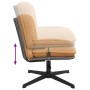 Silla de oficina giratoria de tela beige