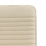 Sillas de comedor 2 unidades tela color crema