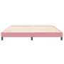 Estructura de cama sin colchón terciopelo rosa 200x210 cm