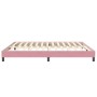 Estructura de cama sin colchón terciopelo rosa 200x210 cm