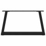 Patas para mesa de comedor forma V 2 uds negro 50x(30-31,3) cm