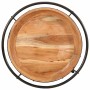 Mesa auxiliar madera maciza de acacia Ø55x60 cm