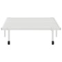 Estructura de cama sin colchón plegable blanco acero 100x190 cm