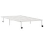 Estructura de cama sin colchón plegable blanco acero 100x190 cm