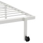 Estructura de cama sin colchón plegable blanco acero 100x190 cm