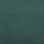 Cama box spring con colchón terciopelo verde oscuro 80x220 cm