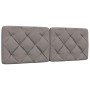 Estructura de cama sin colchón tela gris taupe 120x200 cm