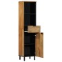 Mueble de baño de madera maciza de mango marrón 38x33x160 cm