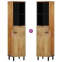 Mueble de baño de madera maciza de mango marrón 38x33x160 cm