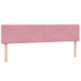 Cama box spring con colchón terciopelo rosa 180x210 cm